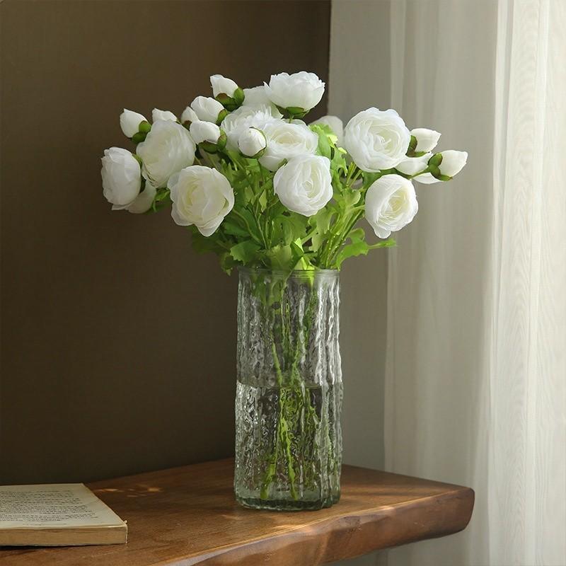Artificial Flower Fresh Tea Rose Modern Simple Rose Simulated Bouquet Photography Props Home Decoration Fake Flower Ornament