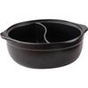 Wutuo Commercial Flat Bottom Divided Clay Hot Pot