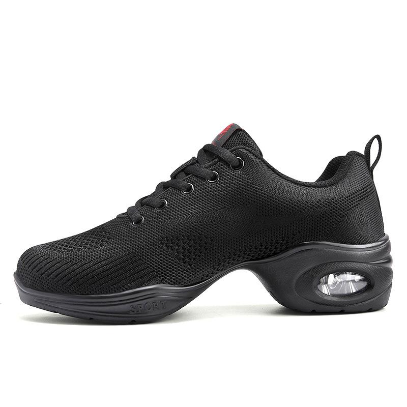 

Новые туфли для квадратного танца, мягкая подошва, средний каблук, танцевальная обувь, дышащая сетка, обувь для танца «шаг-призрак», танцор-моряк 41 чёрный