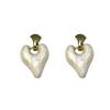 New trendy design dripping love earrings women, French purple peach heart ear jewelry