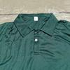 Men's Plain Short-sleeved Button-down Polo Shirt, Loose Fit