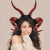 Cosplay Devil Horn Hairband Goat Horn Hairhoop Dress Up Costume Gothic Headband