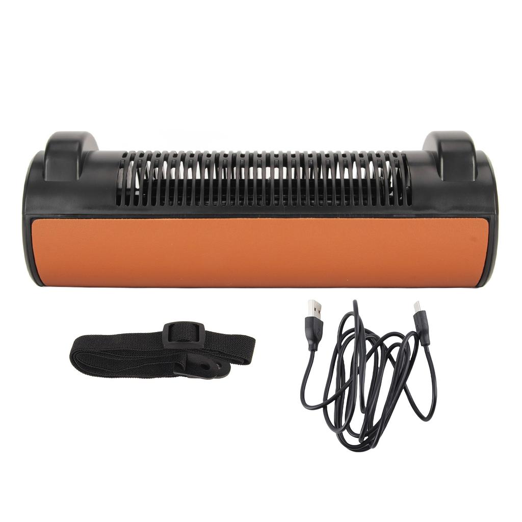Car Seat Cooling Fan USB Powered Bladeless 3 Speeds Strong Cooling Air Fan Car Seat Fan with Adjustable Strap for SUV