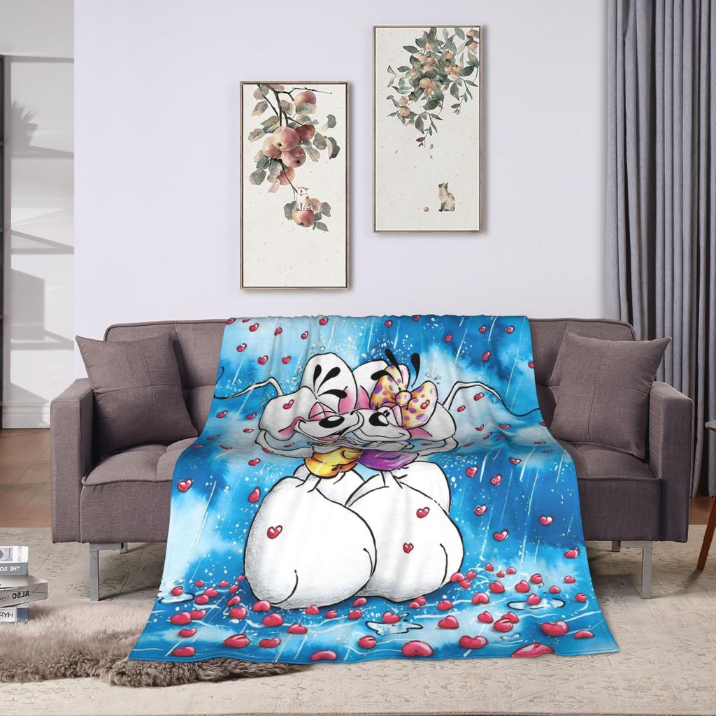 Cartoon D-Diddl Soft Blanket  Students Plush Throw Blanket Funny Couch Bed Flannel Bedspread Sofa Bed Cover