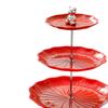 Dessert Cupcake Display Stand 3 Tier Table Centerpiece Pastry Serving Tray with Metal Rod for Tea