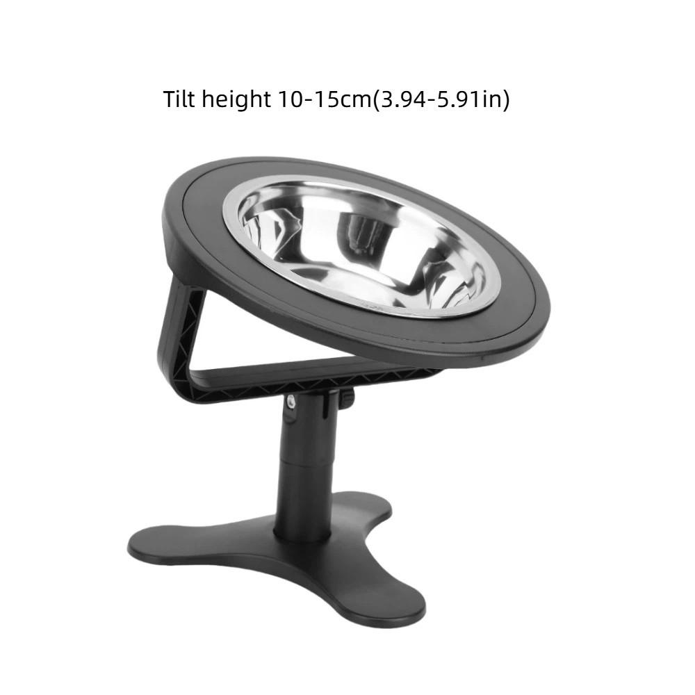 Tilt height 10-15cm Height Adjustable Raised Cat Bowl Stand  Pet room daily feeding layout
