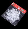11CM Brushed Plastic Snowflake Christmas Tree Ornament - Ideal for Hotel Window Decoration
