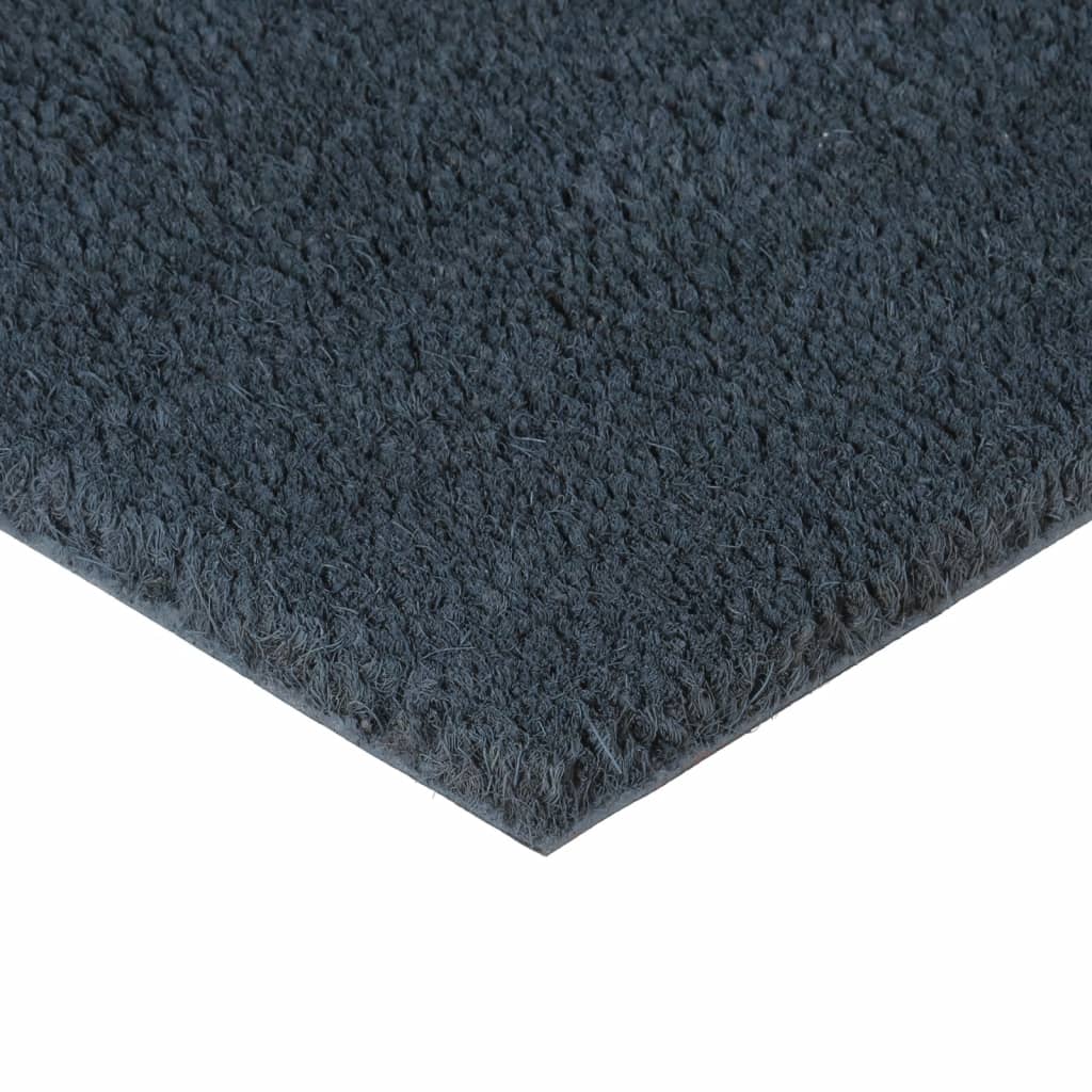 Doormat Dark Grey 100x200 Cm Coir Fiber Tufted