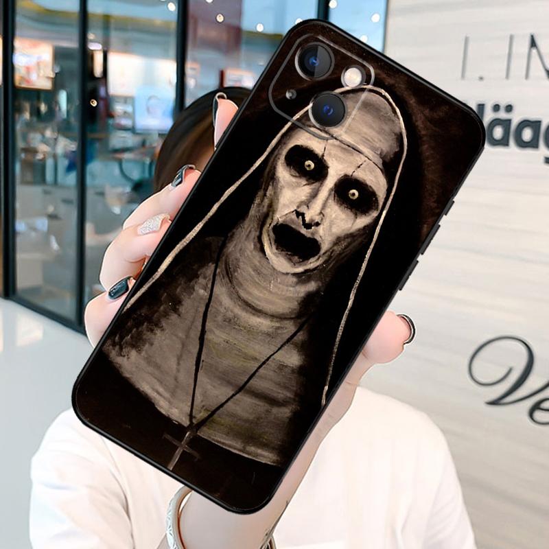 The Nun Valak Horror Phone Case For iPhone 13 12 Mini 11 14 15 Pro Max SE 2020 7 8 Plus X XS Max XR Cover Shell