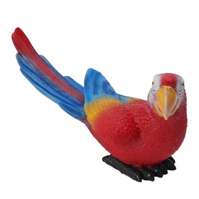 Papagei Skulptur Ornament Wasserdicht Lebensecht Kunstharz Dekorative Vogelstatue für Garten
