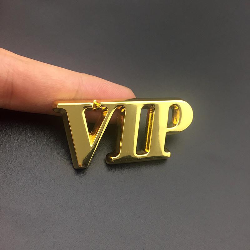Custom VIP Car Logo Decorative Metal Sticker