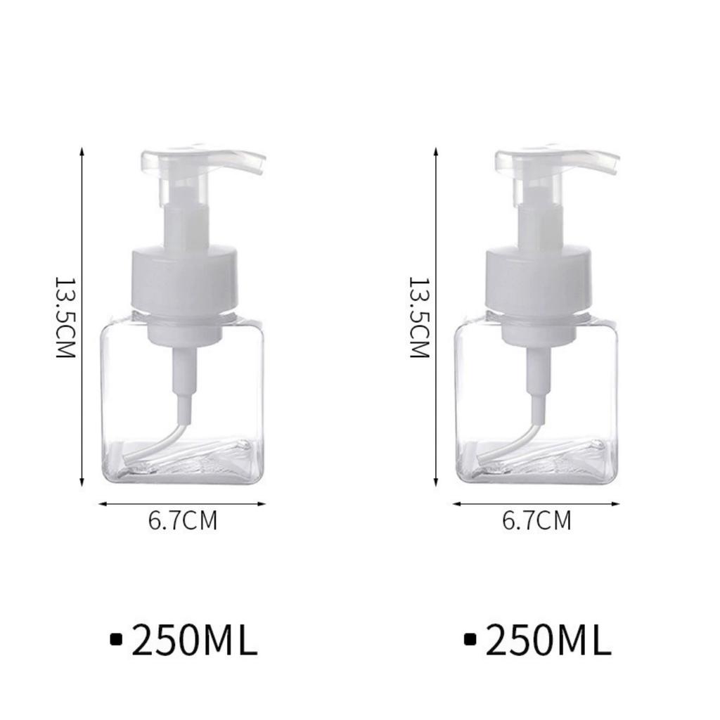 Portable foaming manual press soap liquid foam dispenser bottle liquid soap shampoo pump bottle dispenser bathroom accessories