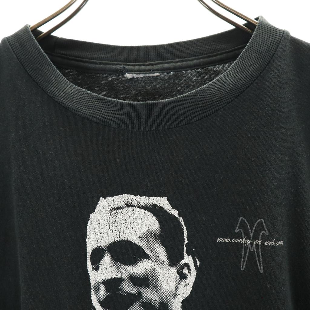 T-shirt z krótkim rękawem czarny Męski Używany