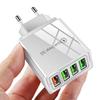 4-Port USB Fast Charger with QC3.0, 4.1A Smart Travel Adapter