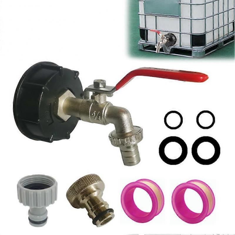 S60x6 Adapter Valve And 3/4-yvan 1000 Liter Ibc Water Tank(faucet Only)