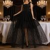 Tulle Overskirt Doll Gown Outfit for 30 cm Dolls, Formal Clothing Accessory for Costume Styling, Display, and Photos