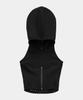 ETRE AU SOMMET Zipper Halter Turtleneck Point Pocket Hoodie (Black)