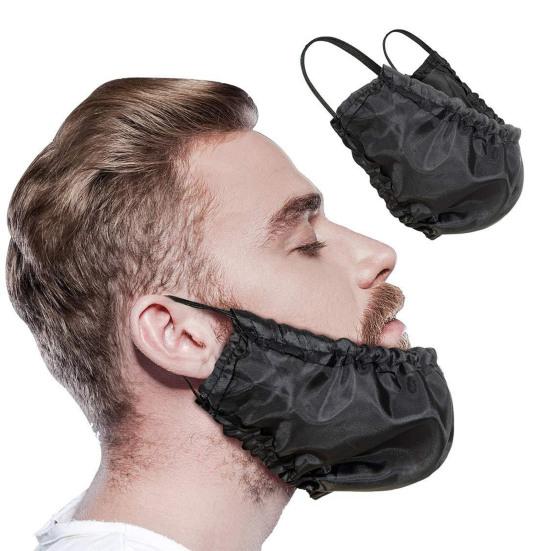 Men Beard Bonnet Breathable Adjustable Soft Sleeping Beard Cap Apron Bedtime Guard Facial Hair Cover Bandana Bib Husband Father Gift