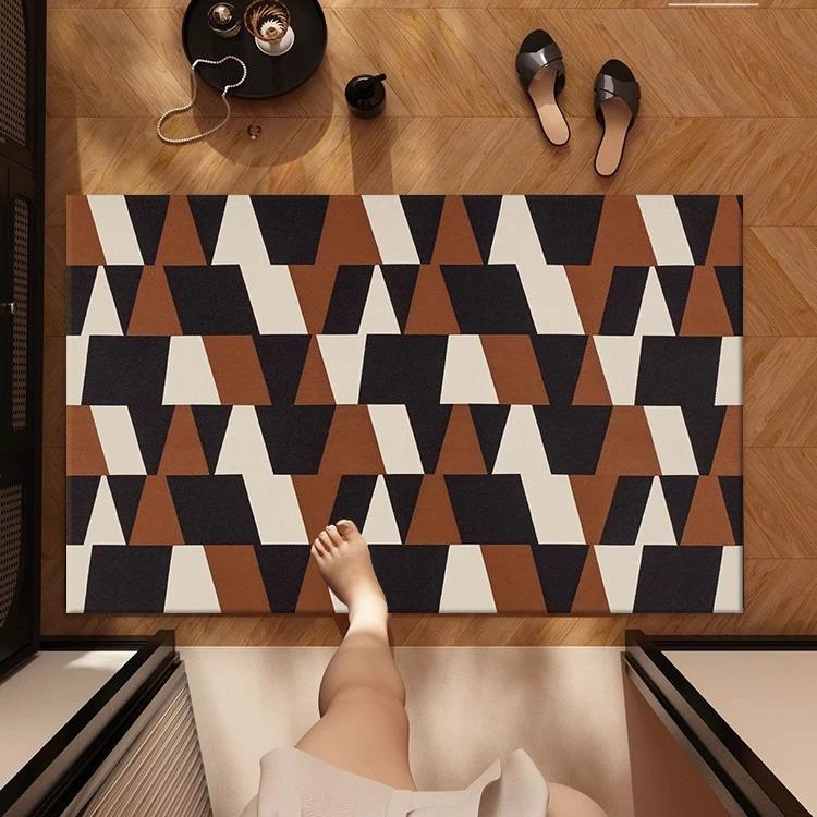 Bathroom Floor Mat Door Mat Absorbent and Non Slip Floor Mat Home Floor Mat Dirt Resistant