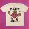 Comfort Colors Beet Club T Shirt Funny Vegetable Lover Gift Retro Cartoon Graphic Tee Garden Lover Foodie Gift