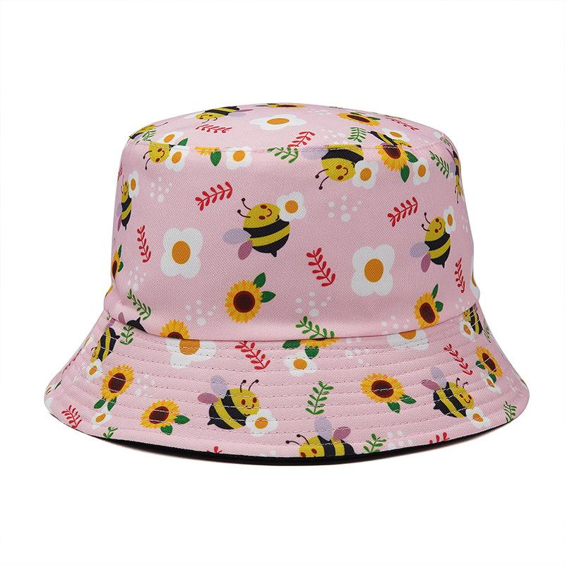 New Arrival Summer Sun Protect Woman Man Unisex Reversible Printed Cactus Bucket Hat