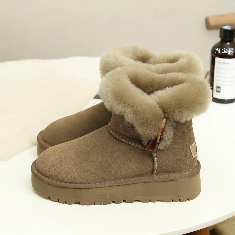 

Мода 2024 зимние женские короткие плюшевые теплые зимние сапоги модная обувь новые меховые ботильоны женские плоские зимние сапоги 39