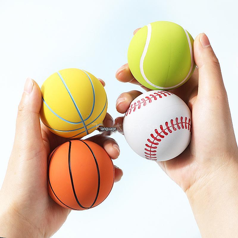 6cm Mini Rubber Basketball for Kindergarten - High Elasticity, Drop-Resistant, Hollow Leather Ball