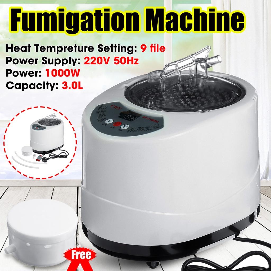 220V 3L Fumigation Machine 1000W Home Steamer Generator Steam Sauna Spa Tent +RC 11.2 X 10.6 X 10.6''