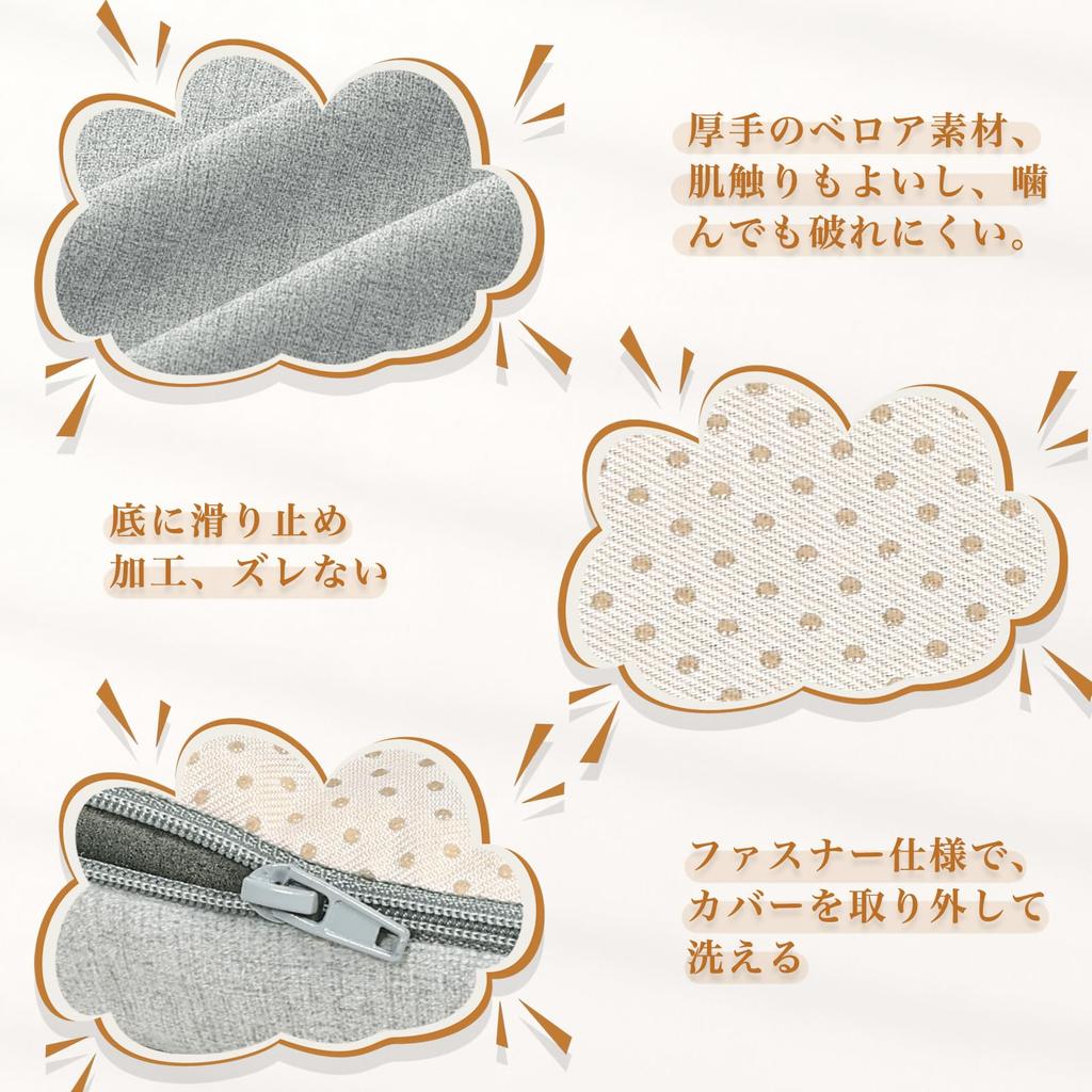 HAVARGO Dog Bed Cat Bed Winter All Year Washable Cover Easy to Clean High Resilience Urethane Small Dogs Medium Dogs Pet Bed Cat Cushion Dog Cushion