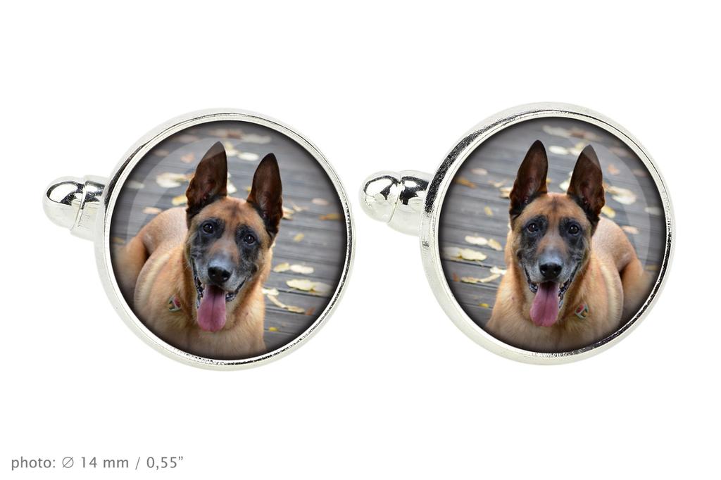 Malinois Belgian Shepherd Dog - cufflinks, a shirt accessory, a shirt pendant from the Art-Dog brand