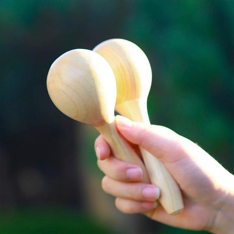 Wood Maraca Music Toy Early Education Toy For Children'S Orff Percussion Instruments