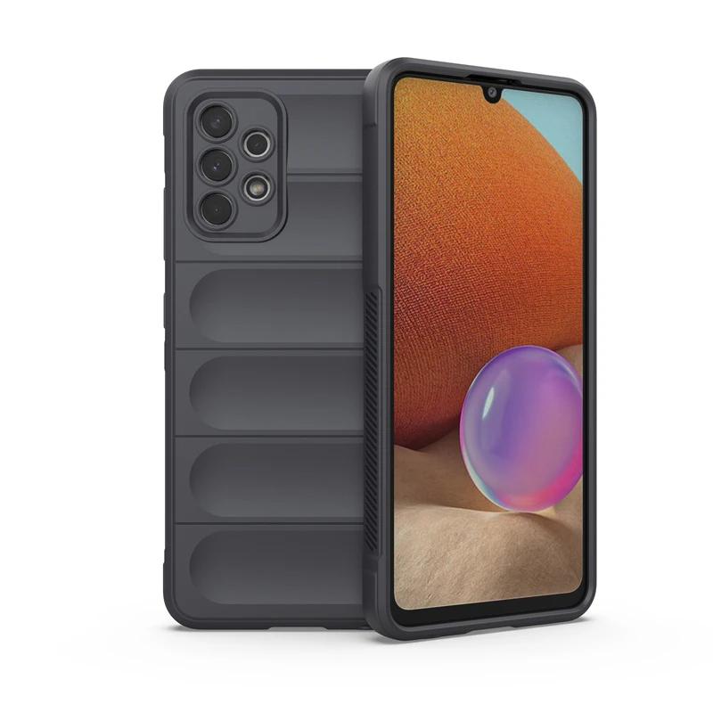 Rückseitenschutzhülle für Samsung Galaxy A32 4G, flüssig-silikon, stoßfest, sturzsicher, Schutzhülle