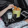 Multifunktionaler Auto-Becherhalter 2 in 1 Getränke-Erweiterungsadapter Basisablage 360 Grad drehbarer Ständer Organizer Rutschfest