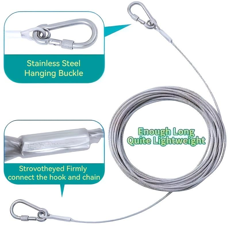 1SET tendedero de acero inoxidable, portátil, ideal para lavandería interior/exterior, accesorios de camping, baños y residencias de estudiantes