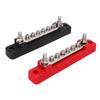 48V 150A 6 Terminal Bus Bar 2 Studs Battery Terminal Distribution Block with 12 Terminals for Car RV Boat