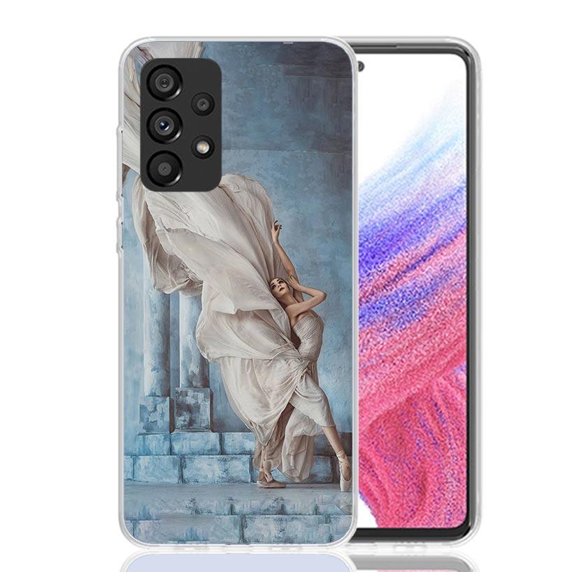 Ballerina Ballet Dancing Phone Case For Samsung Galaxy A13 A14 A15 A16 A17 A53 A54 A55 A56 A33 A34 A35 A36 A23 A24 A25 A26 A05S