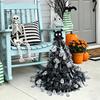 Durable Celebration Goods Halloween Witch Hat Pumpkin Decor, Metallic Rain Curtain Door Hanging Ornament for Spooky Home Decor Party, Festive