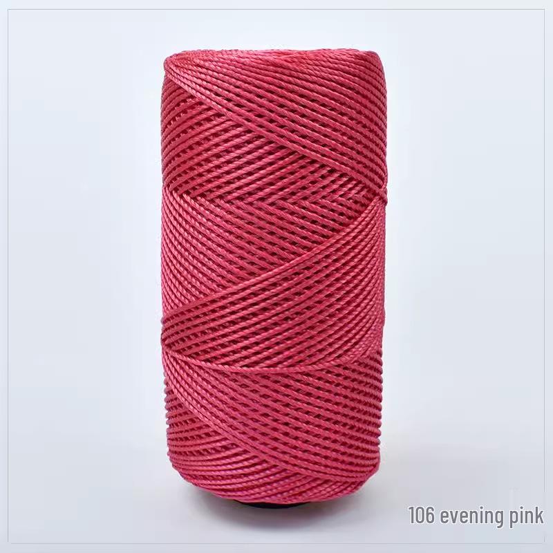 Chunky Wool & Ice Silk 3-Ply Yarn for DIY Crochet: Hand-Knitted Bag, Summer Hat, Shoes, and Seat Cushion