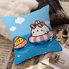 Cartoon Cute M-Molang Maple Design Cushion Cover Happy Autumn Harvest decor Holiday Decorati Pillow Cover