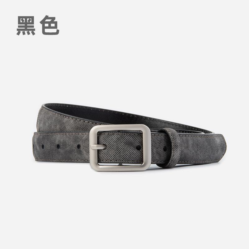 Leather Women'S Belt Cowhide With Jeans Casual Pants Women'S Belt