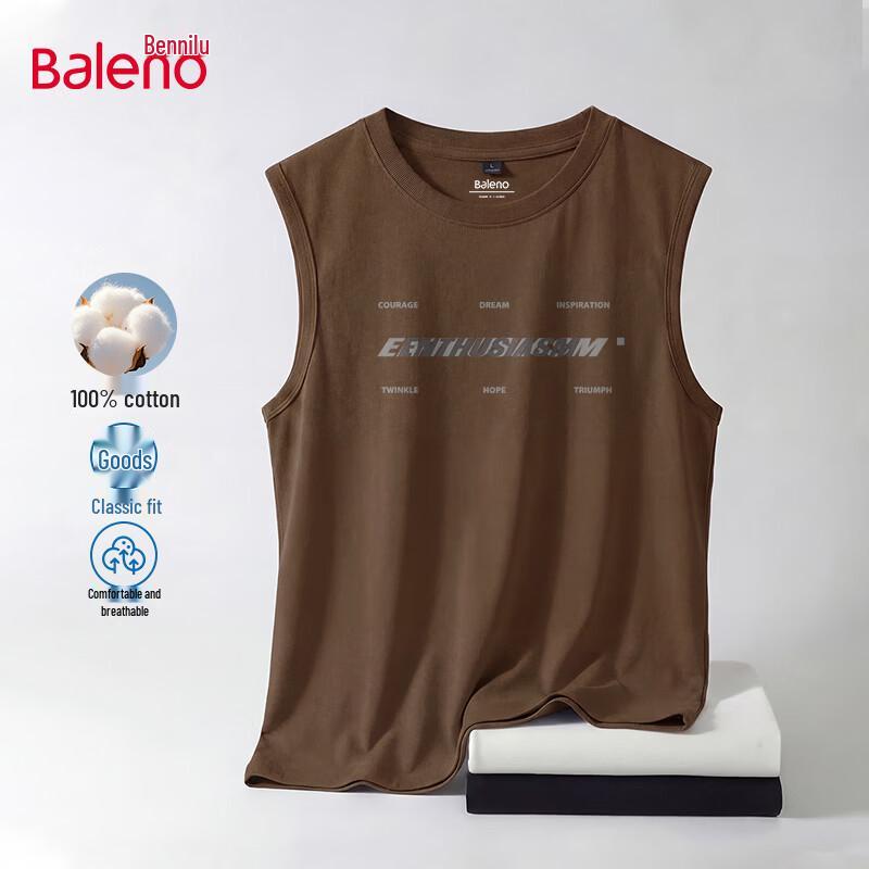 Baleno Men s Cotton Sleeveless T-Shirt M