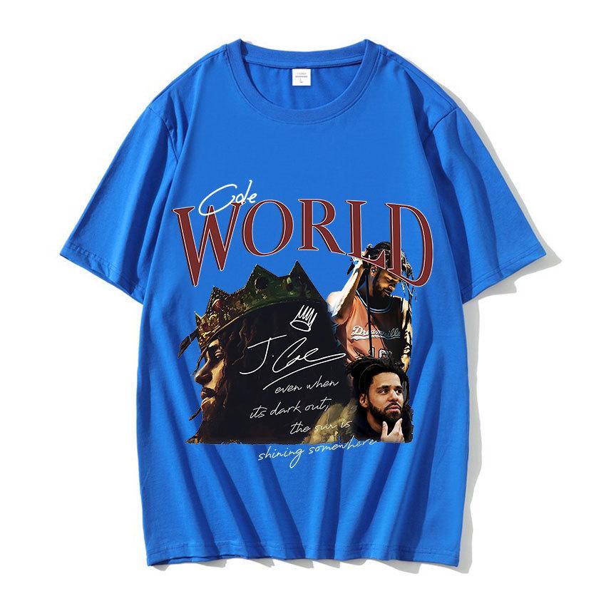 J Cole Retro Graphic100% Cotton Tshirt 90s Rapper Hip Hop Style Short S