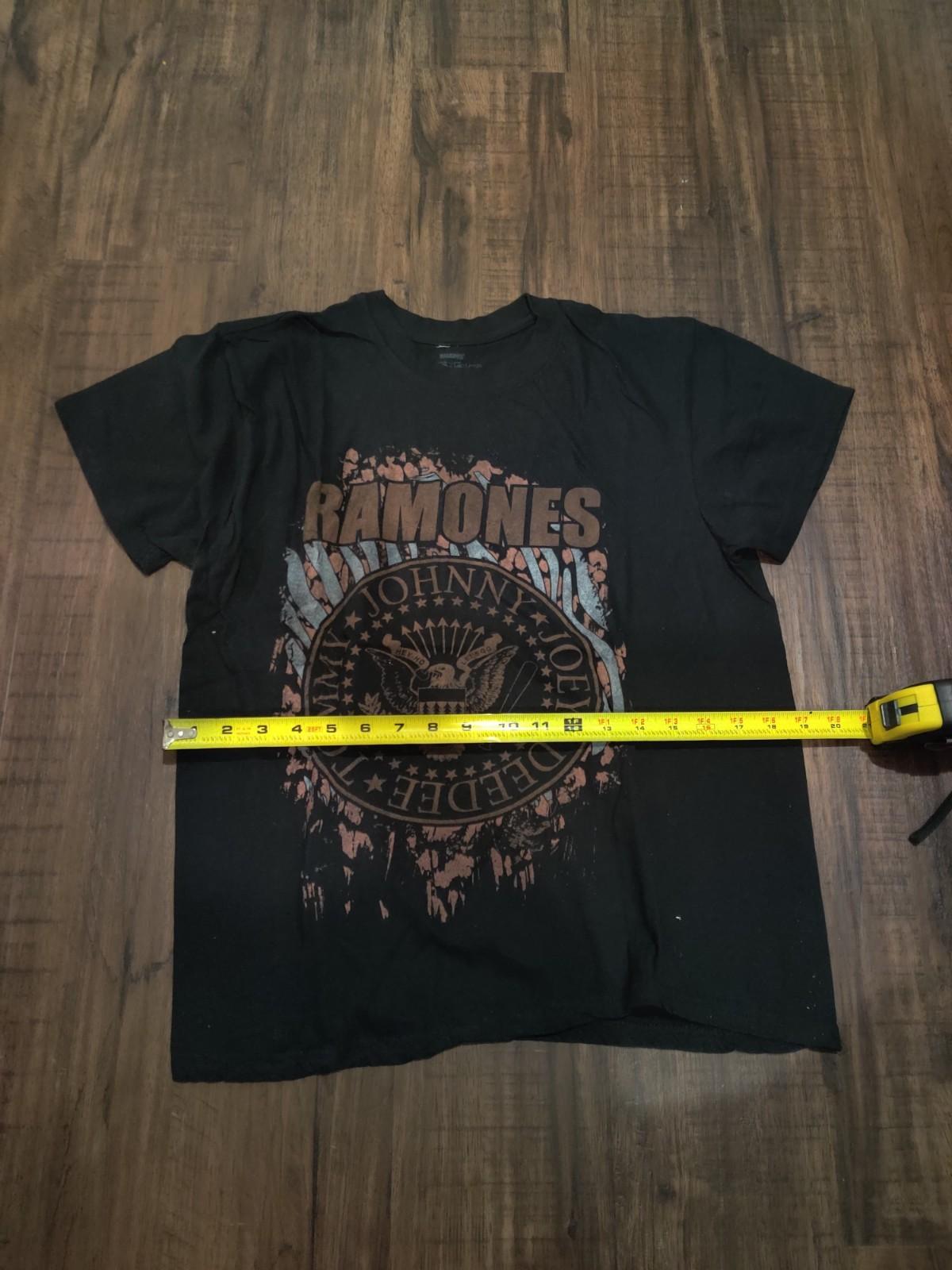 VTG 80s Ramones Tommy Johnny Joey Deedee Tee Band Graphic Print Large Unisex T-Shirt XXXL