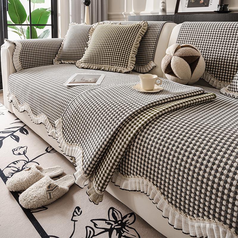 New Special-Shaped Sofa Cushion, Universal In All Seasons, Non-Slip And Dirt-Resistant Sofa Cover, High-End Straight Row Sofa Seat Cushion