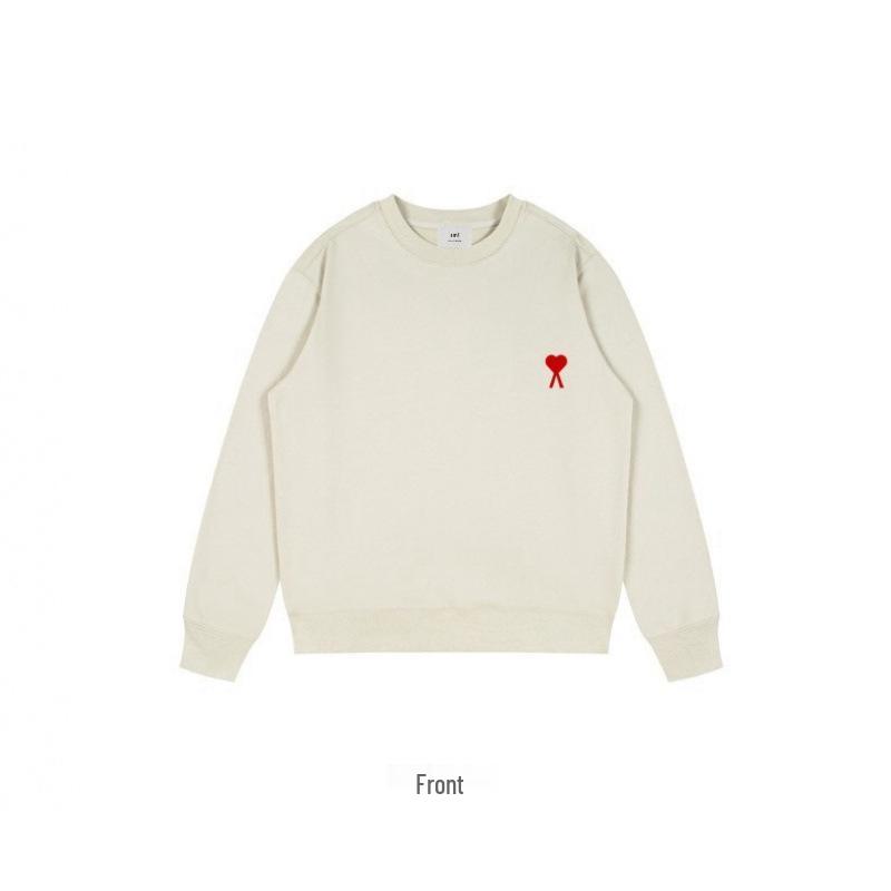 Autumn 2025 Men's Round Neck Printed Sweatshirt - Loose Casual Long Sleeve for Trendy Couples