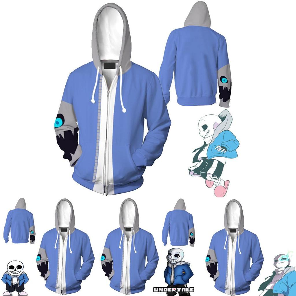 Felpa con cappuccio e giacca Cosplay 3D di Undertale Sans Design Morbido e Confortevole Per Tutti