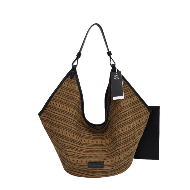 Versatile Lazy Wind Tote Bag New Underarm Shoulder Large Capacity Niche New Fashion Canvas Bag Knitted Bag