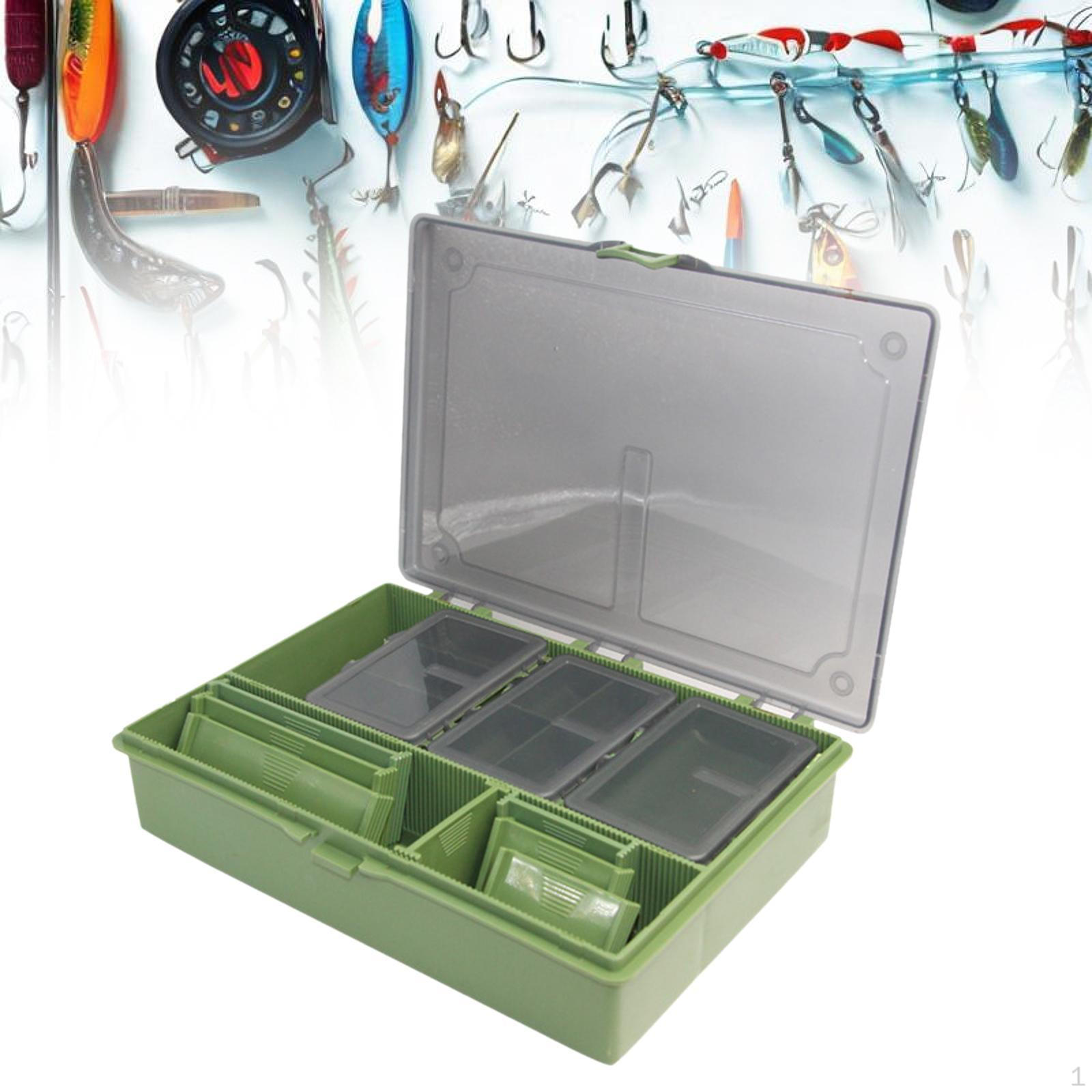 

Fishing Tackle Box Organizer Case Multifunction Holder Gear Storage Lure Cafor