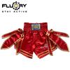 Fluory Muay Thai Shorts Solid Boxing Training Shorts Men's Boxing Clothing Women Free Fight Shorts with Ribbon