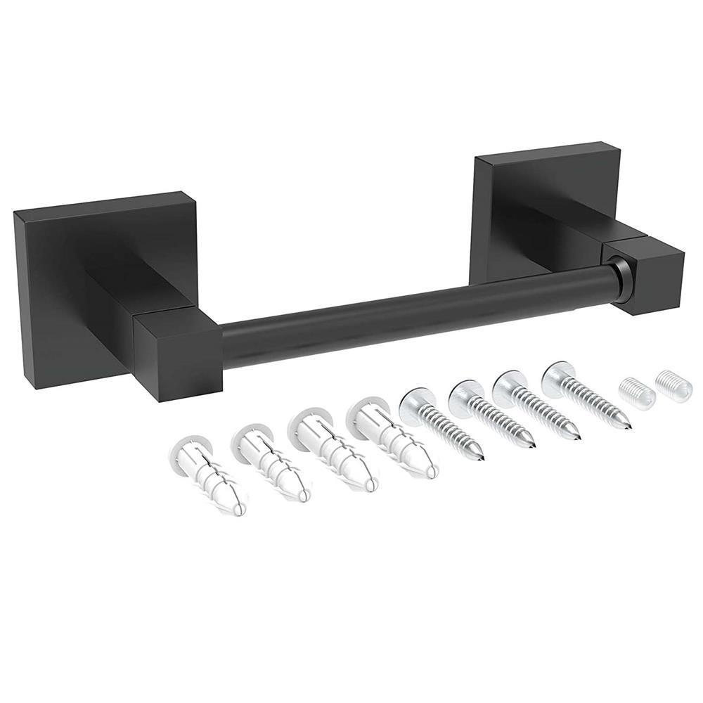 New Black Square 304 Stainless Steel Toilet Paper Holder Bathroom Toilet Paper Holder Sanitary Ware Hardware Hanging Parts